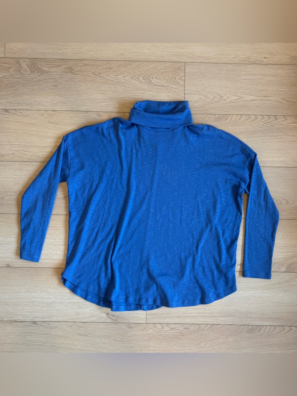 Aerie Royal Blue Turtleneck Long-Sleeve Top